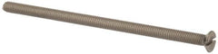 Value Collection - M5x0.80 Metric Coarse, 100mm OAL Slotted Drive Machine Screw - Flat Head, Grade 316 & A4 Stainless Steel, Uncoated, Without Washer - Americas Industrial Supply