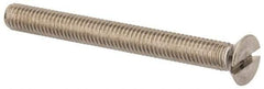 Value Collection - M6x1.00 Metric Coarse, 60mm OAL Slotted Drive Machine Screw - Flat Head, Grade 316 & A4 Stainless Steel, Uncoated, Without Washer - Americas Industrial Supply