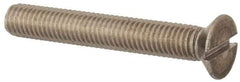 Value Collection - M8x1.25, 55mm OAL Slotted Drive Machine Screw - Flat Head, Grade 316 & A4 Stainless Steel, Uncoated, Without Washer - Americas Industrial Supply