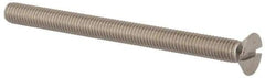 Value Collection - M8x1.25 Metric Coarse, 100mm OAL Slotted Drive Machine Screw - Flat Head, Grade 316 & A4 Stainless Steel, Uncoated, Without Washer - Americas Industrial Supply