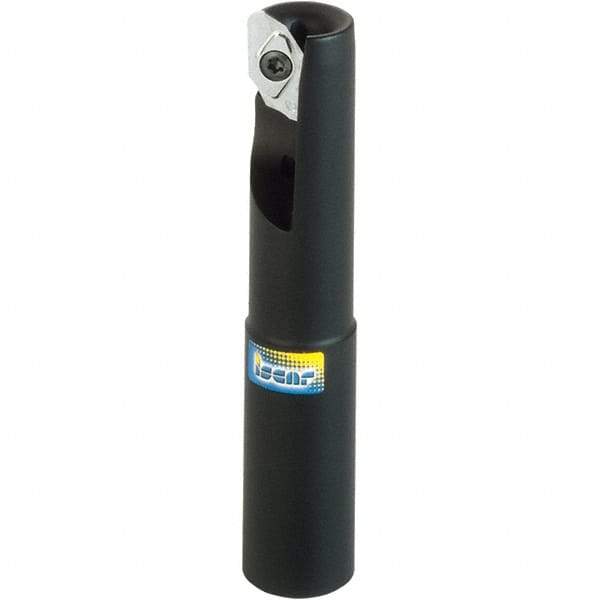 Iscar - 1-1/4" Cut Diam, 0.665" Max Depth of Cut, 1-1/4" Shank Diam, 8" OAL, Indexable Square Shoulder End Mill - Cylindrical Shank, 90° Lead Angle, Through Coolant, Series Helialu - Americas Industrial Supply