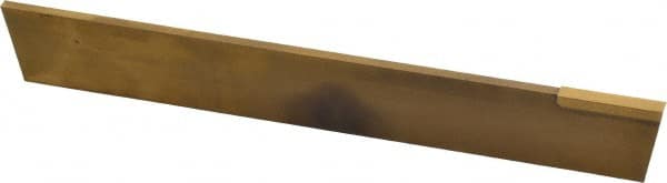 Made in USA - 1/8 Inch Wide x 11/16 Inch High x 4-5/16 Inch Long, Tapered Blade, Cutoff Blade - C6 Grade, TiN Coated - Exact Industrial Supply