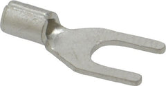 Ideal - #6 Stud, 22 to 18 AWG Compatible, Noninsulated, Crimp Connection, Standard Fork Terminal - Americas Industrial Supply