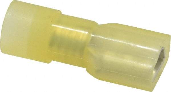 Ideal - 12 to 10 AWG, Vinyl, Fully Insulated, Female Wire Disconnect - 1/4 Inch Wide Tab, Yellow, cUL Listed, RoHS Compliant, UL Listed 774A - Americas Industrial Supply