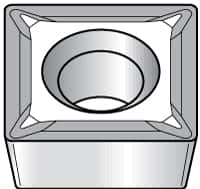 Kennametal - SCMT432 11 Grade KT315 Cermet Turning Insert - TiN/TiCN/TiN Finish, 90° Square, 1/2" Inscr Circle, 3/16" Thick, 1/32" Corner Radius - Americas Industrial Supply