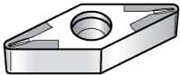 Kennametal - VBMT220.5 11 Grade KT325 Cermet Turning Insert - Uncoated, 35° Diamond, 1/4" Inscr Circle, 1/8" Thick, 0.0079" Corner Radius - Americas Industrial Supply