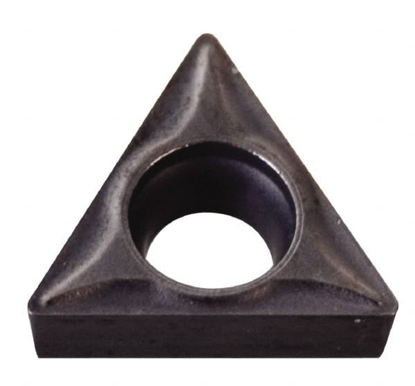 Kennametal - TCGT06T104 11 Grade KT325 Cermet Turning Insert - Uncoated, 60° Triangle, 5/32" Inscr Circle, 5/64" Thick, 1/64" Corner Radius - Americas Industrial Supply
