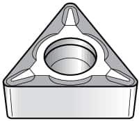 Kennametal - TCMT21.51 11 Grade KT325 Cermet Turning Insert - Uncoated, 60° Triangle, 1/4" Inscr Circle, 3/32" Thick, 1/64" Corner Radius - Americas Industrial Supply