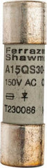 Ferraz Shawmut - 150 VAC/VDC, 30 Amp, Fast-Acting Semiconductor/High Speed Fuse - Clip Mount, 1-1/2" OAL, 100 at AC, 50 at DC kA Rating, 13/32" Diam - Americas Industrial Supply