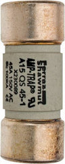 Ferraz Shawmut - 150 VAC/VDC, 45 Amp, Fast-Acting Semiconductor/High Speed Fuse - Clip Mount, 50.8mm OAL, 100 at AC, 50 at DC kA Rating, 13/16" Diam - Americas Industrial Supply