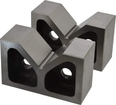 SPI - 2-7/16" Max Capacity, 90° Angle, Cast Iron V-Block - 5" Long x 2" Wide x 3-1/8" High, Sold as Matched Pair - Americas Industrial Supply