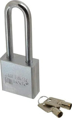 American Lock - 3/4" Shackle Clearance, Keyed Alike Tubular Padlock - 3/8" Shackle Diam, Steel - Americas Industrial Supply