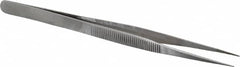 Value Collection - 5-11/16" OAL Diamond Tweezers - Fine Point - Americas Industrial Supply