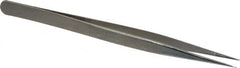 Value Collection - 5-11/16" OAL Diamond Tweezers - Fine Point - Americas Industrial Supply