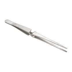 Value Collection - 6-1/2" OAL Stainless Steel Assembly Tweezers - Cross Locking, Fine Point - Americas Industrial Supply