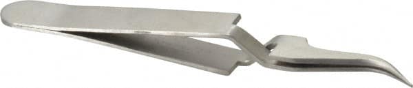 Value Collection - 4-11/32" OAL N7 Reverse Action Tweezers - Curved Fine Point - Americas Industrial Supply