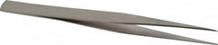 Value Collection - 4-1/4" OAL Assembly Tweezers - Thin, Fine, Light Point - Americas Industrial Supply