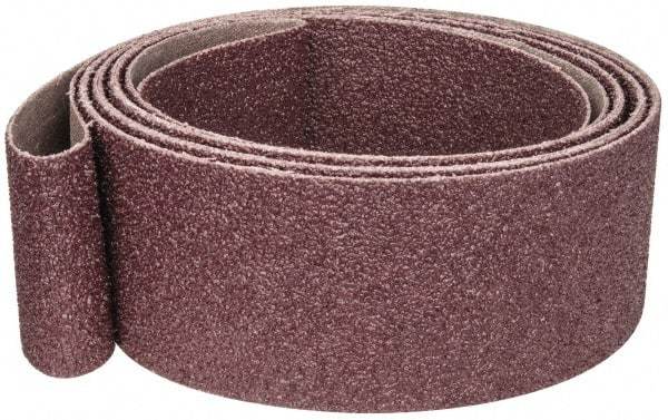 3M - 2" Wide x 118" OAL, 120 Grit, Aluminum Oxide Abrasive Belt - Aluminum Oxide, Coated, Cloth Backing, Series 302D - Americas Industrial Supply