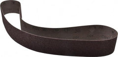 3M - 2-1/2" Wide x 48" OAL, 36 Grit, Aluminum Oxide Abrasive Belt - Aluminum Oxide, Very Coarse, Coated, X Weighted Cloth Backing, Series 341D - Americas Industrial Supply