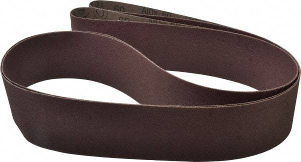3M - 3" Wide x 132" OAL, 60 Grit, Aluminum Oxide Abrasive Belt - Aluminum Oxide, Medium, Coated, X Weighted Cloth Backing, Series 341D - Americas Industrial Supply