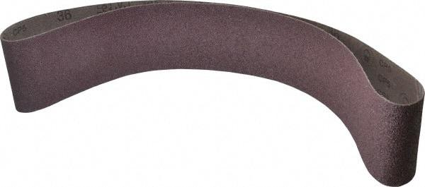 3M - 4" Wide x 54" OAL, 36 Grit, Aluminum Oxide Abrasive Belt - Aluminum Oxide, Very Coarse, Coated, X Weighted Cloth Backing, Series 341D - Americas Industrial Supply
