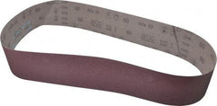 3M - 4" Wide x 60" OAL, 60 Grit, Aluminum Oxide Abrasive Belt - Aluminum Oxide, Medium, Coated, X Weighted Cloth Backing, Series 341D - Americas Industrial Supply