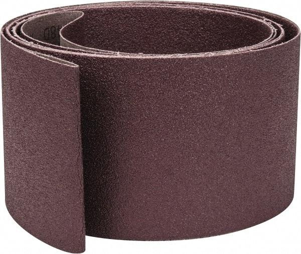 3M - 4" Wide x 132" OAL, 60 Grit, Aluminum Oxide Abrasive Belt - Aluminum Oxide, Medium, Coated, X Weighted Cloth Backing, Series 341D - Americas Industrial Supply