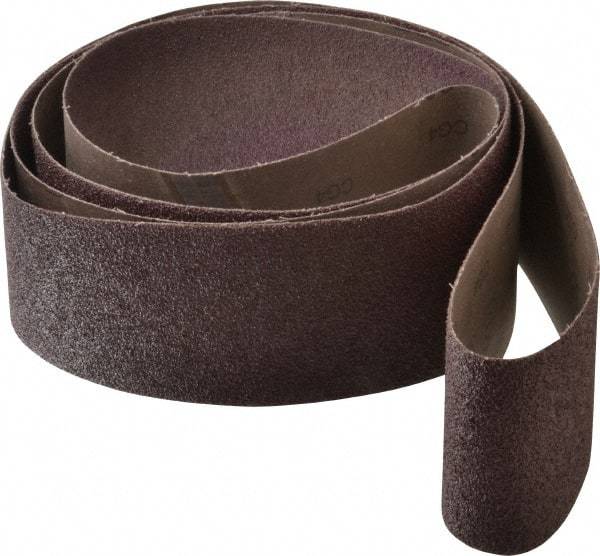 3M - 4" Wide x 132" OAL, 36 Grit, Aluminum Oxide Abrasive Belt - Aluminum Oxide, Very Coarse, Coated, X Weighted Cloth Backing, Series 341D - Americas Industrial Supply