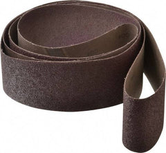3M - 4" Wide x 132" OAL, 36 Grit, Aluminum Oxide Abrasive Belt - Aluminum Oxide, Very Coarse, Coated, X Weighted Cloth Backing, Series 341D - Americas Industrial Supply