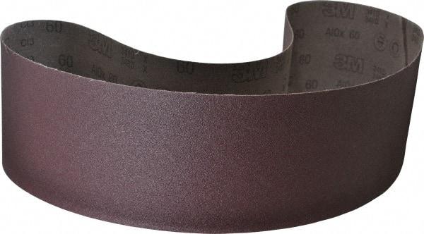 3M - 6" Wide x 60" OAL, 60 Grit, Aluminum Oxide Abrasive Belt - Aluminum Oxide, Medium, Coated, X Weighted Cloth Backing, Series 341D - Americas Industrial Supply
