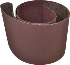 3M - 8" Wide x 107" OAL, 80 Grit, Aluminum Oxide Abrasive Belt - Aluminum Oxide, Medium, Coated, X Weighted Cloth Backing, Series 341D - Americas Industrial Supply