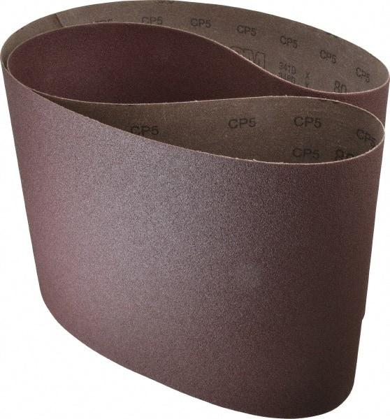3M - 10" Wide x 70-1/2" OAL, 80 Grit, Aluminum Oxide Abrasive Belt - Aluminum Oxide, Medium, Coated, X Weighted Cloth Backing, Series 341D - Americas Industrial Supply