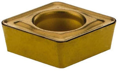 Kennametal - CPMT21.52 MF Grade KC9125 Carbide Turning Insert - TiCN/Al2O3/TiCN/TiN Finish, 80° Diamond, 1/4" Inscr Circle, 3/32" Thick, 1/32" Corner Radius - Americas Industrial Supply