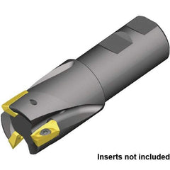 Kennametal - 40mm Cut Diam, 32mm Shank Diam, 110mm OAL, Indexable Square Shoulder End Mill - Weldon Shank, 0° Lead Angle - Americas Industrial Supply