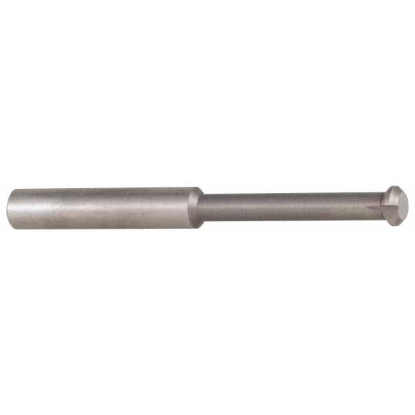 Accupro - 0.49" Cutter Head Diam, 1/32" Flat Width, 3" OAL, Solid Carbide, Single Right Hand Back Chamfer - Americas Industrial Supply