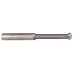 Accupro - 0.49" Cutter Head Diam, 1/32" Flat Width, 3" OAL, Solid Carbide, Single Right Hand Back Chamfer - Americas Industrial Supply