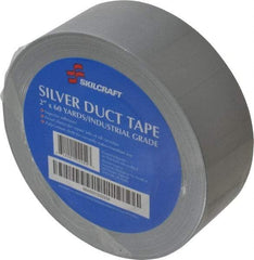 Ability One - 2" x 60 Yds Gray Duct Tape - 9 mil, Rubber Adhesive, Polyethylene Cloth Backing, Series 5640 - Americas Industrial Supply