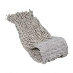 PRO-SOURCE - 5" White Head Band, Small Cotton Cut End Mop Head - 4 Ply, Clamp Jaw Connection, Use for General Purpose - Americas Industrial Supply