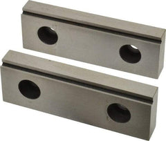 Value Collection - 4" Wide x 1.378" High x 15mm Thick, Step Vise Jaw - Steel, Fixed Jaw - Americas Industrial Supply