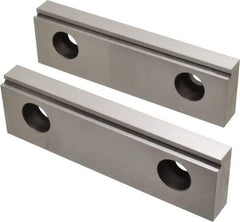 Value Collection - 6" Wide x 1-3/4" High x 18mm Thick, Step Vise Jaw - Steel, Fixed Jaw - Americas Industrial Supply