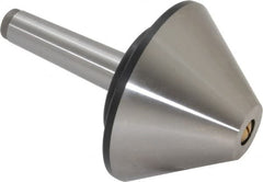 Value Collection - MT3 Taper Shank, 4.2" Head Diam Live Center - 1,200 Max RPM, 32mm Point Diam, 160mm Point Length, 800 Lb Max Workpc, Bull Nose Point - Americas Industrial Supply