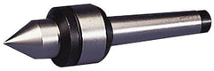 Value Collection - MT3 Taper Shank, Live Center - 2,000 Max RPM, 32mm Point Diam, 175mm Point Length, 500 Lb Max Workpc, Standard Point - Americas Industrial Supply