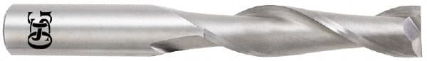 OSG - 1", 2-1/4" LOC, 1" Shank Diam, 5" OAL, 2 Flute, Solid Carbide Square End Mill - Single End, Uncoated, Spiral Flute, 30° Helix, Centercutting, Right Hand Cut, Right Hand Flute, Series 462 - Americas Industrial Supply