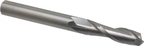 OSG - 5/16", 1-1/8" LOC, 5/16" Shank Diam, 3" OAL, 2 Flute, Solid Carbide Square End Mill - Single End, Uncoated, Spiral Flute, 30° Helix, Centercutting, Right Hand Cut, Right Hand Flute, Series 462 - Americas Industrial Supply
