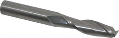 OSG - 5/8", 2-1/4" LOC, 5/8" Shank Diam, 5" OAL, 2 Flute, Solid Carbide Square End Mill - Single End, Uncoated, Spiral Flute, 30° Helix, Centercutting, Right Hand Cut, Right Hand Flute, Series 462 - Americas Industrial Supply