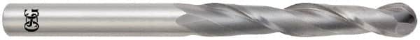 OSG - 7/16" Diam, 3" LOC, 2 Flute Solid Carbide Ball End Mill - Uncoated, Single End, 6" OAL, 7/16" Shank Diam, Spiral Flute - Americas Industrial Supply