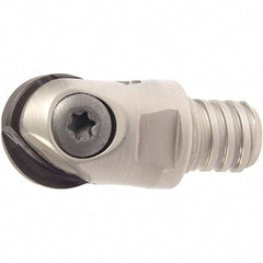 Iscar - 12mm Cut Diam, 28mm OAL, Indexable Ball Nose End Mill - 20mm Head Length, T08 Modular Connection, HCM-MM Toolholder, HBF-QF, HBR-QF, HCD-QF, HCR Insert - Americas Industrial Supply