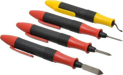Shaviv - Hand Deburring Tool Set - Plastic Handle - Americas Industrial Supply