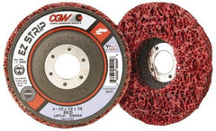 Camel Grinding Wheels - 7" Very Coarse Grade Silicon Carbide Deburring Disc - 7/8" Center Hole, Arbor Connection, Red, 7,000 Max RPM - Americas Industrial Supply