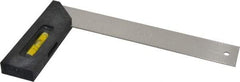 Empire Level - 8" Blade Length x 1-1/2" Blade Width, 1-1/2" Base Width Plastic (Handle) & Stainless Steel Square - 1-1/2 Inch Wide Blade, 1-1/2 Inch Wide Base - Americas Industrial Supply